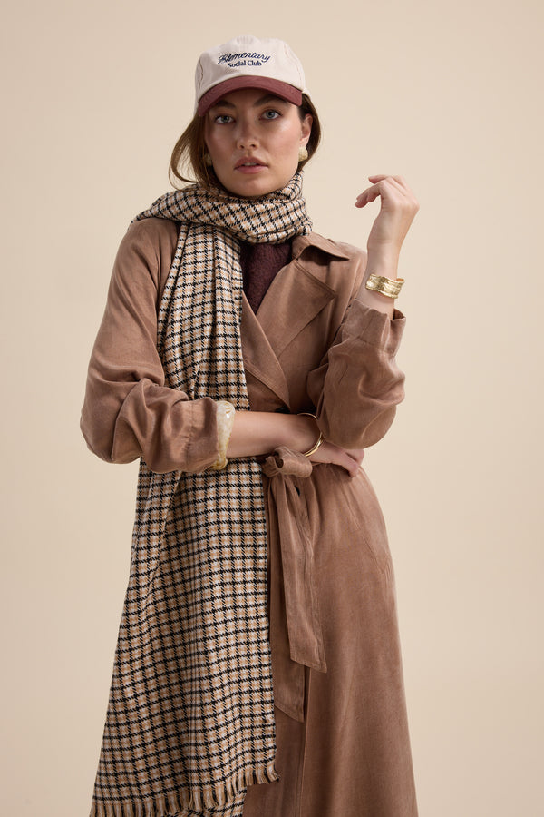 Brooke Draped Trench