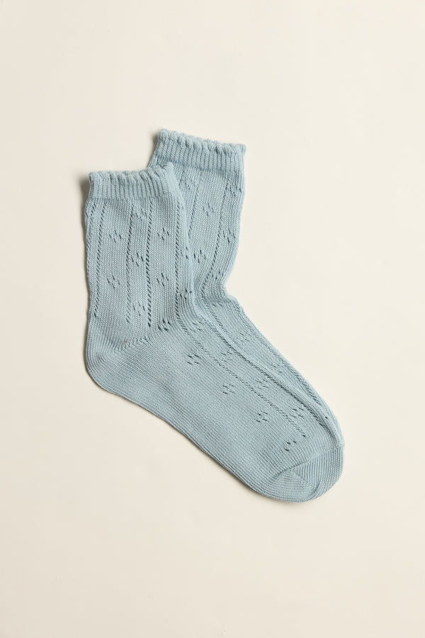 Josie Pointelle Crew Socks