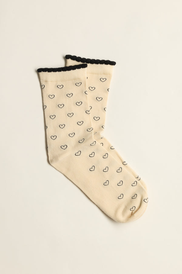 Connie Hearts Crew Socks