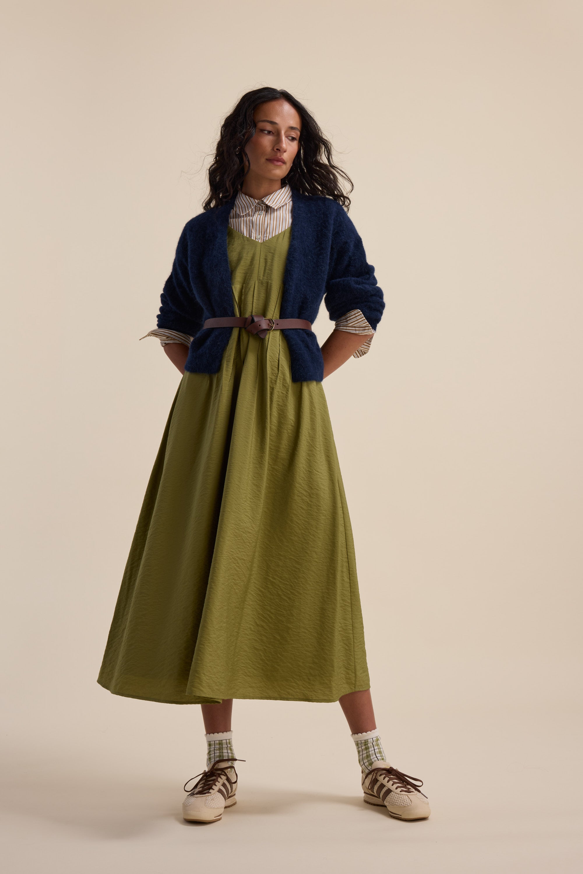 Shop Nina Fit and Flare Dress (Dill) | Max Shop Nina Fit and Flare Dress (Dill) | Max