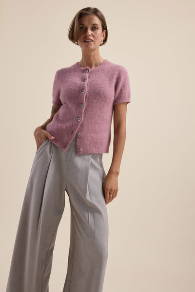 Shop Adelaide Luxe Whisper SS Cardi (Pink Bloom) | Max