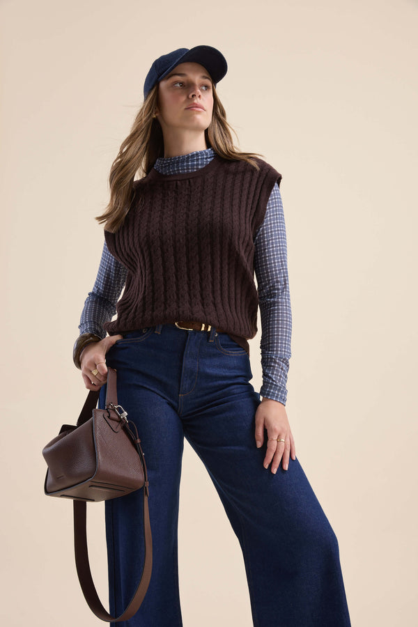 Elementary Cashmere Blend Vest