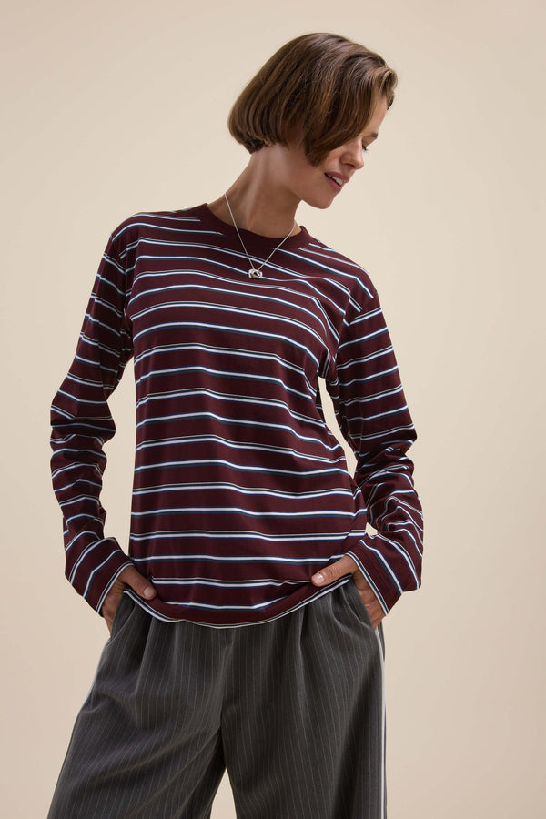 Carmen Long Sleeve Stripe Tee