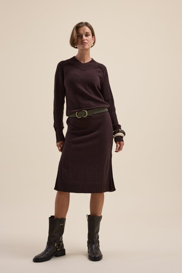 Elementary Knitted Wool Blend Dress