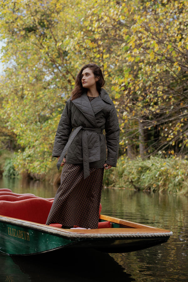 Elementary Tie Waist Puffer Jacket