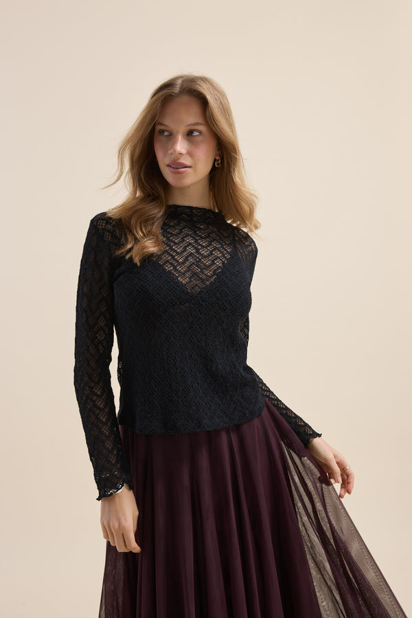 Indiana Lace Long Sleeve Tee