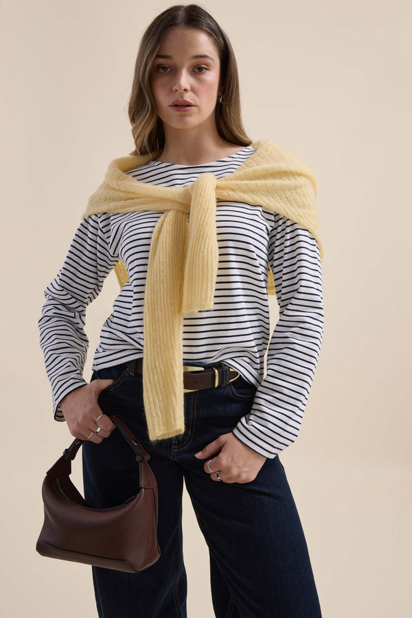 Elementary Boatneck Long Sleeve Tee