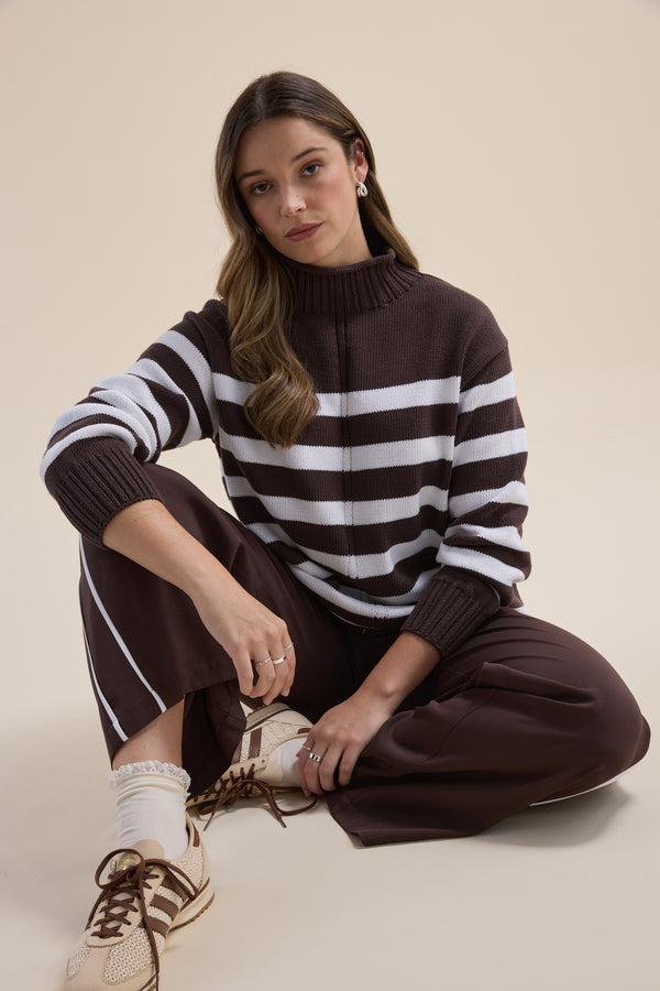 Elementary High Neck Sweater