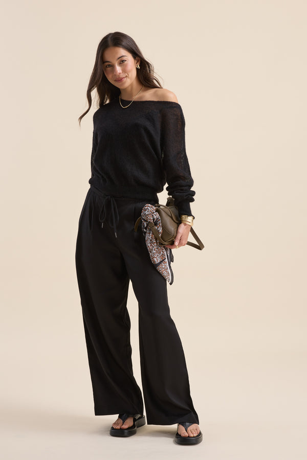 The Sheer Boatneck Sweater
