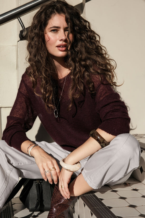 The Sheer Boatneck Sweater