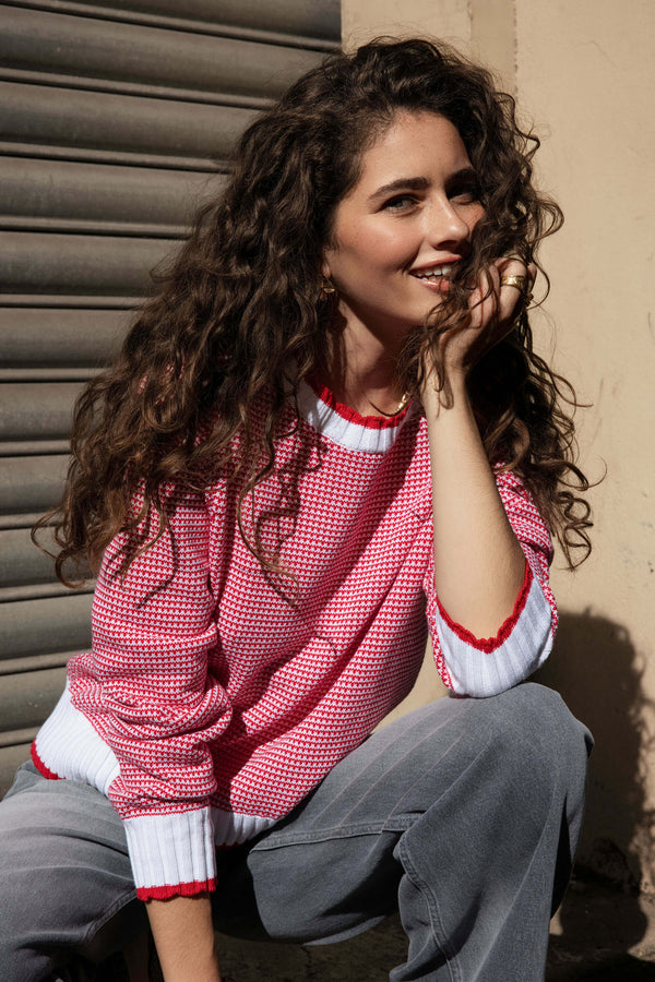 Callie Knit Detail Sweater