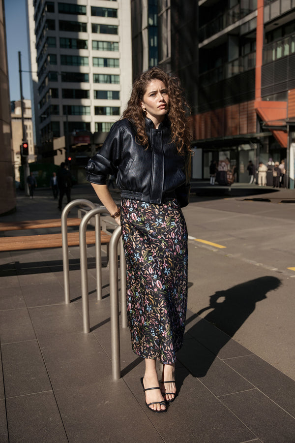 Phoebe Faux Leather Jacket