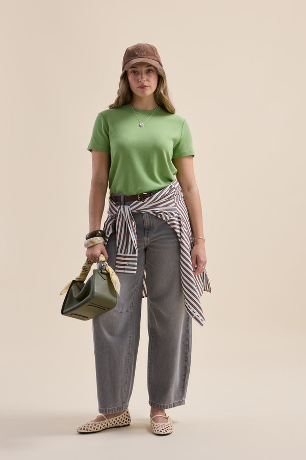 Elementary Ribbed Boxy Tee