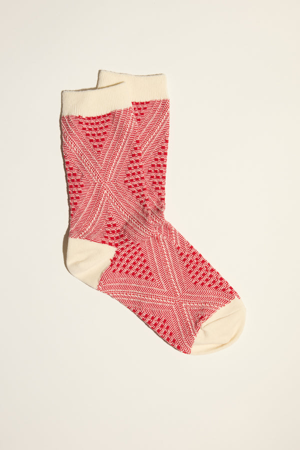 Maggie Geo Crew Socks