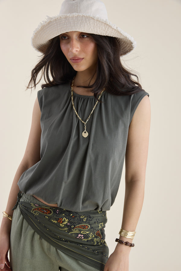 Eva Bubble Hem Tee