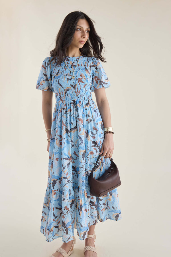 Sarah Shirred Bodice Dress