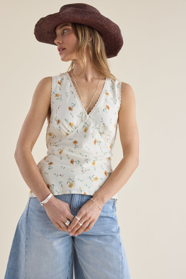 Lucy V Neck Top