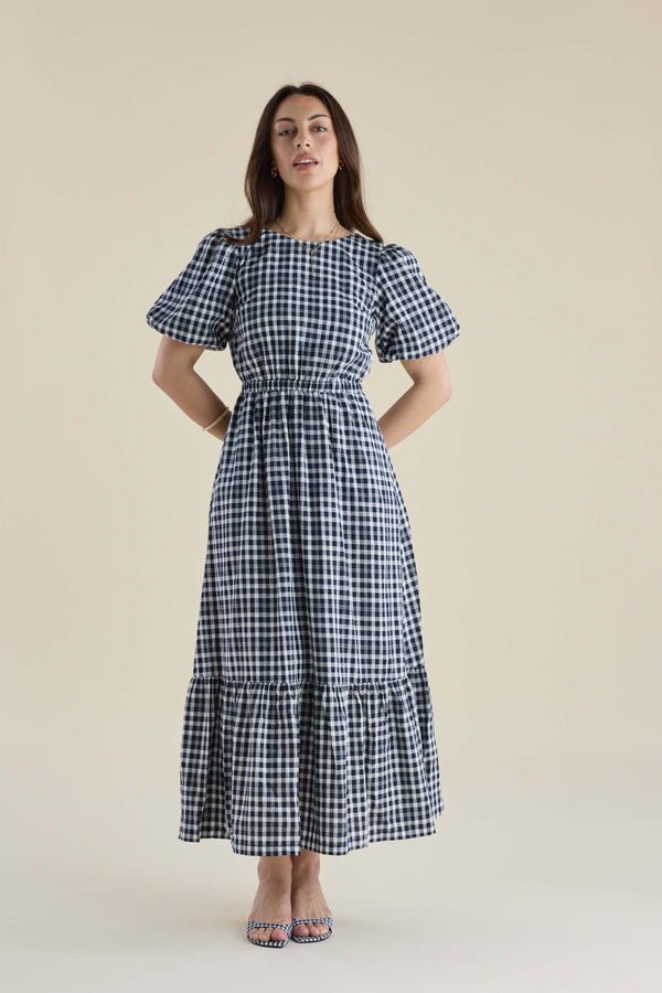 Leigh Tie Back Midi Dress