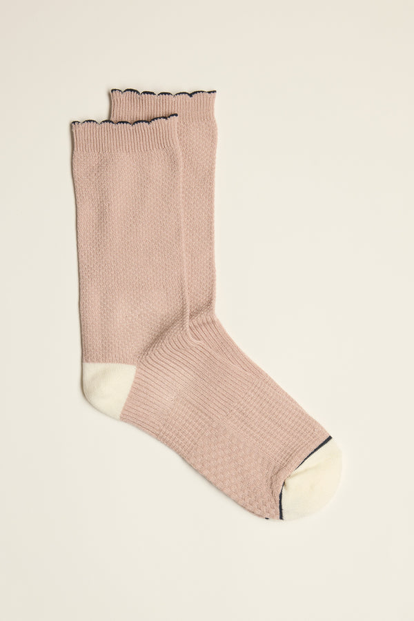Juliet Textured Crew Socks