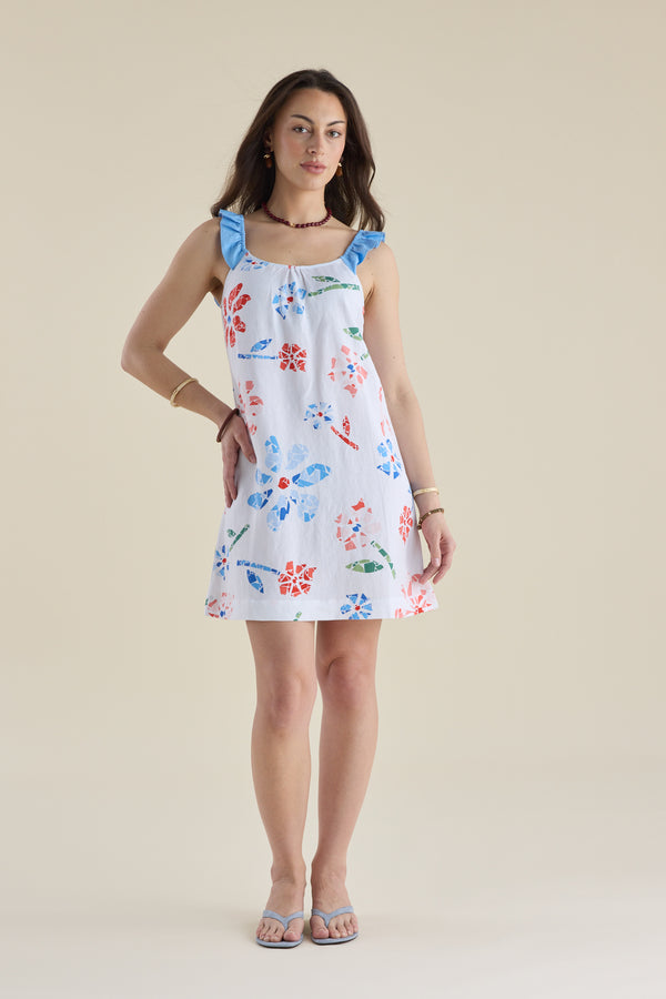 Elementary Frill Detail Mini Dress
