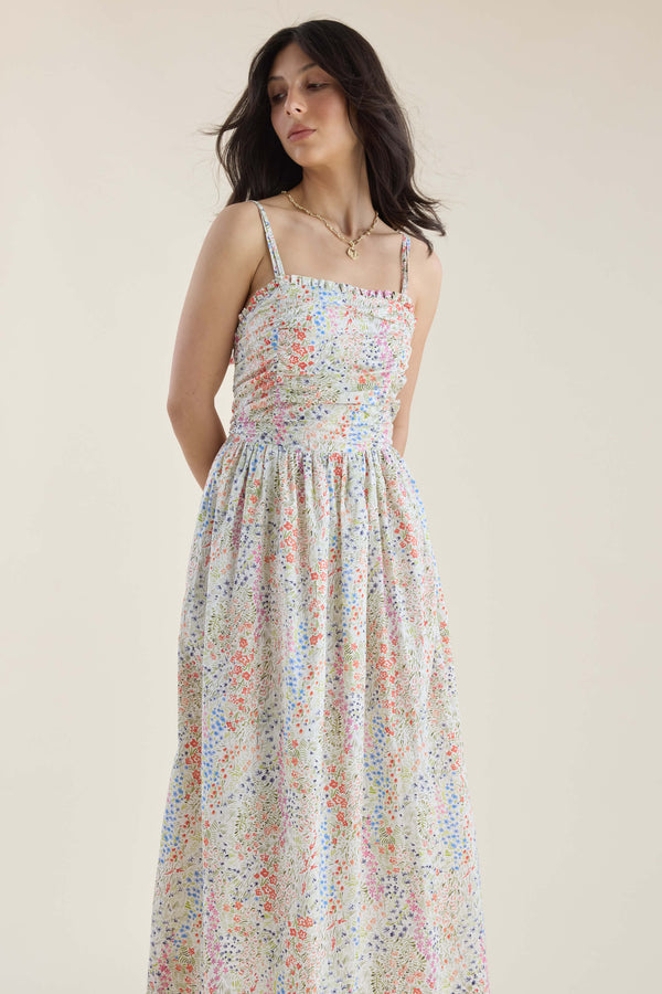 Elementary Gathered Bodice Dress