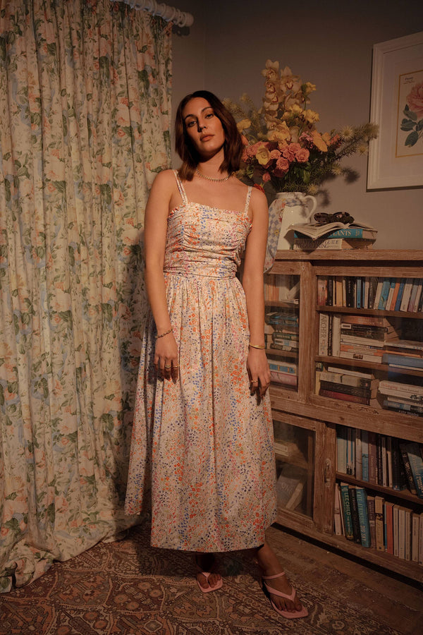 Elementary Gathered Bodice Dress