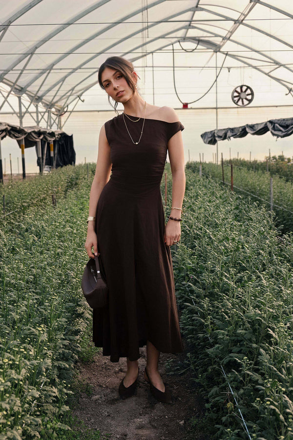 Off The Shoulder Midi Dress