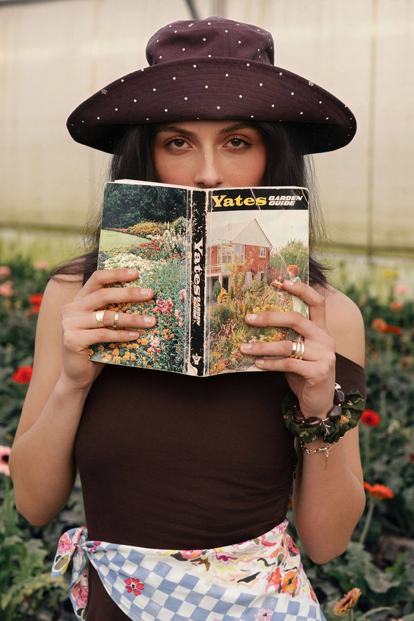 Elle Wide Brim Bucket Hat