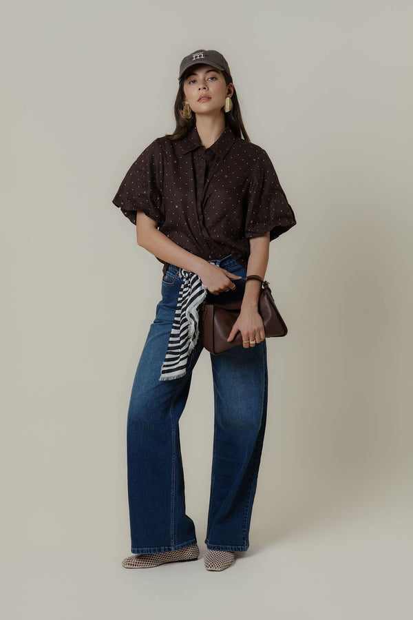 The Puff Sleeve Linen Shirt