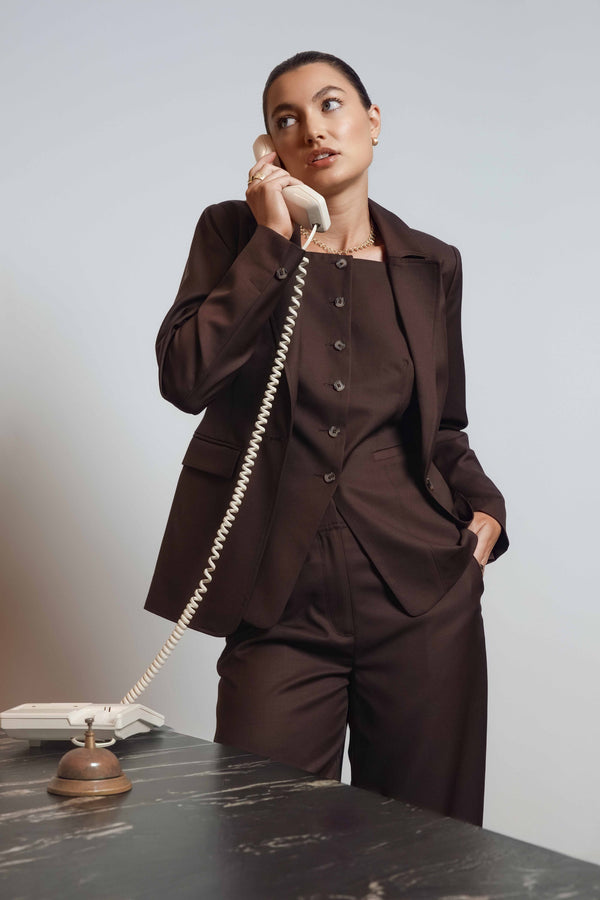 The Tailored Wool Blend Blazer