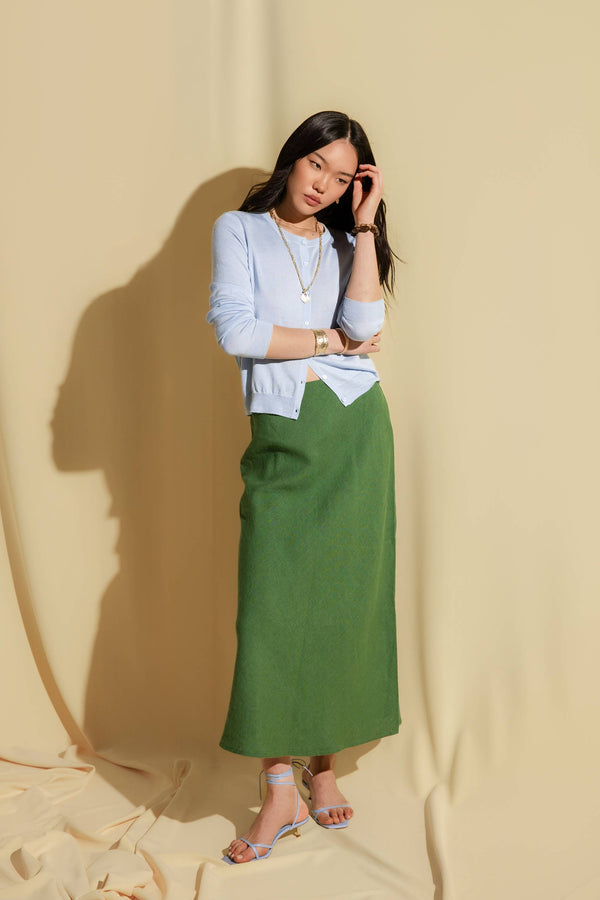 The Perfect Linen Slip Skirt