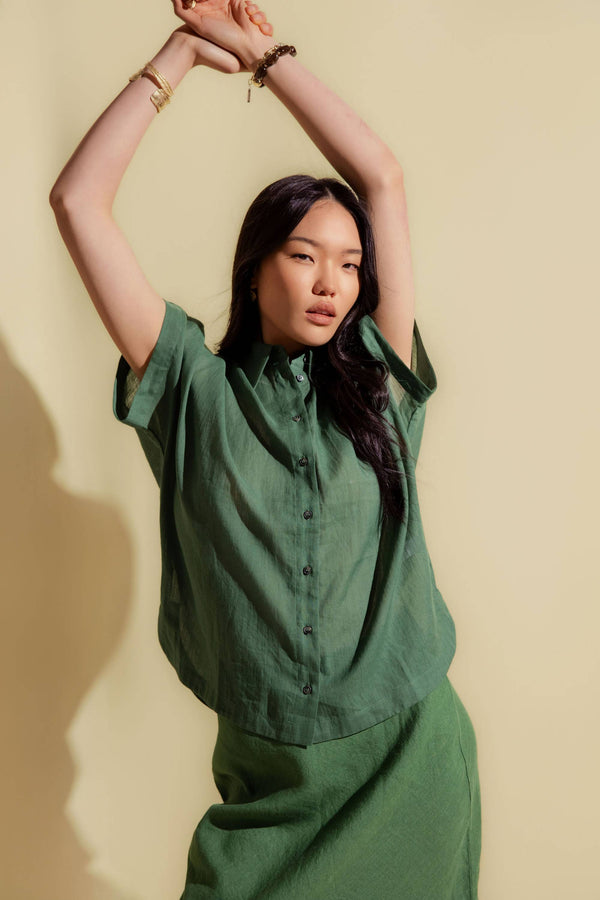 The Oversized Short Sleeve Shirt