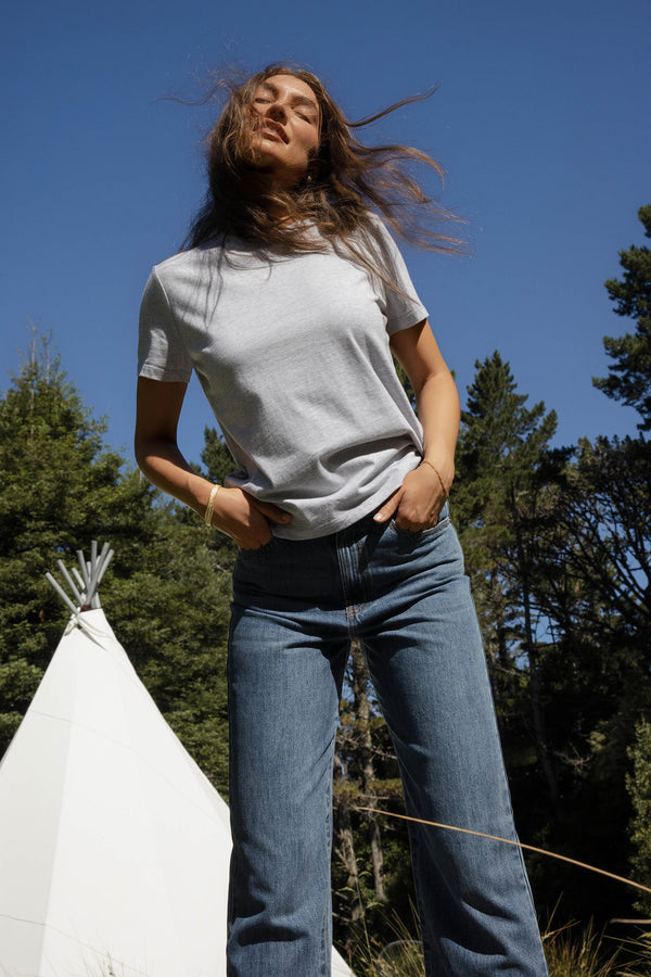 The Good Earth Cotton Crew Tee