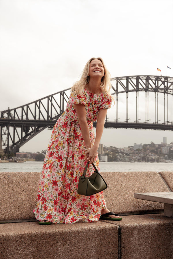 Natalie Shirred Bodice Dress