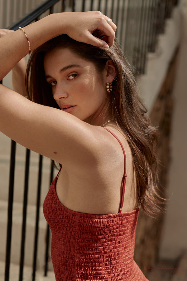 Isabel Shirred Detail Dress