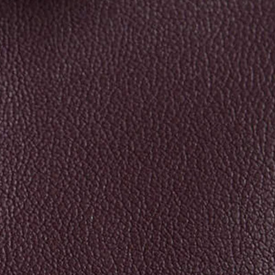 Close-up of dark brown textured NZ leather surface.