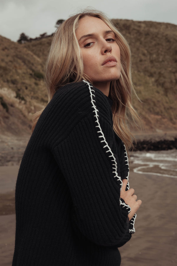 Monica Funnel Neck Sweater