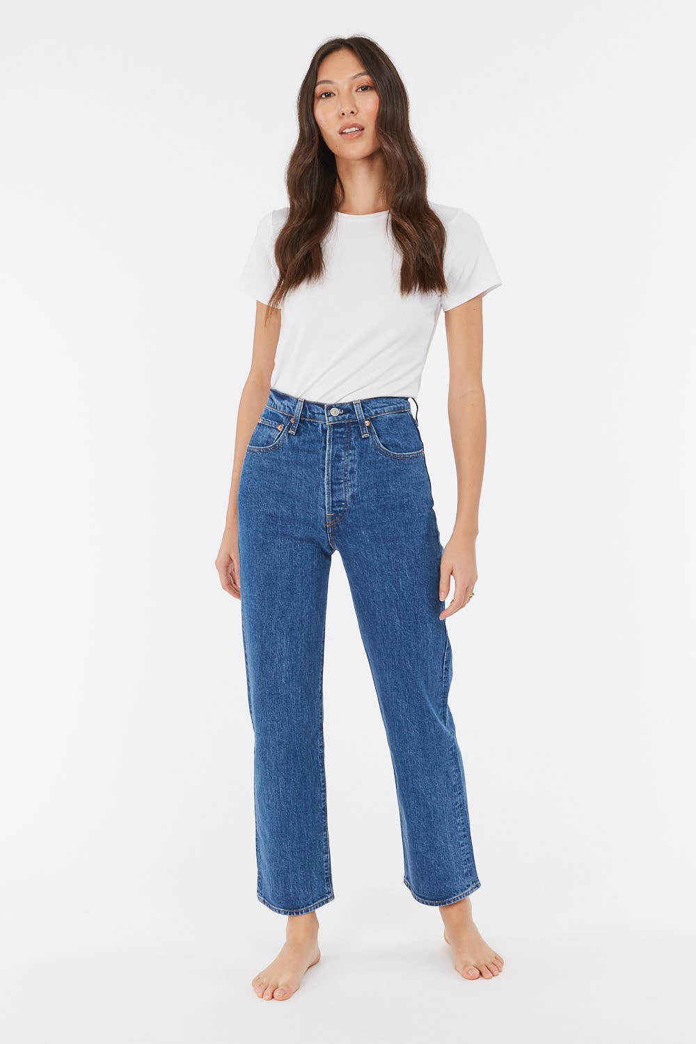 Buy the Levi's Ribcage Straight Ankle in Georgie Online | Max New Zealand