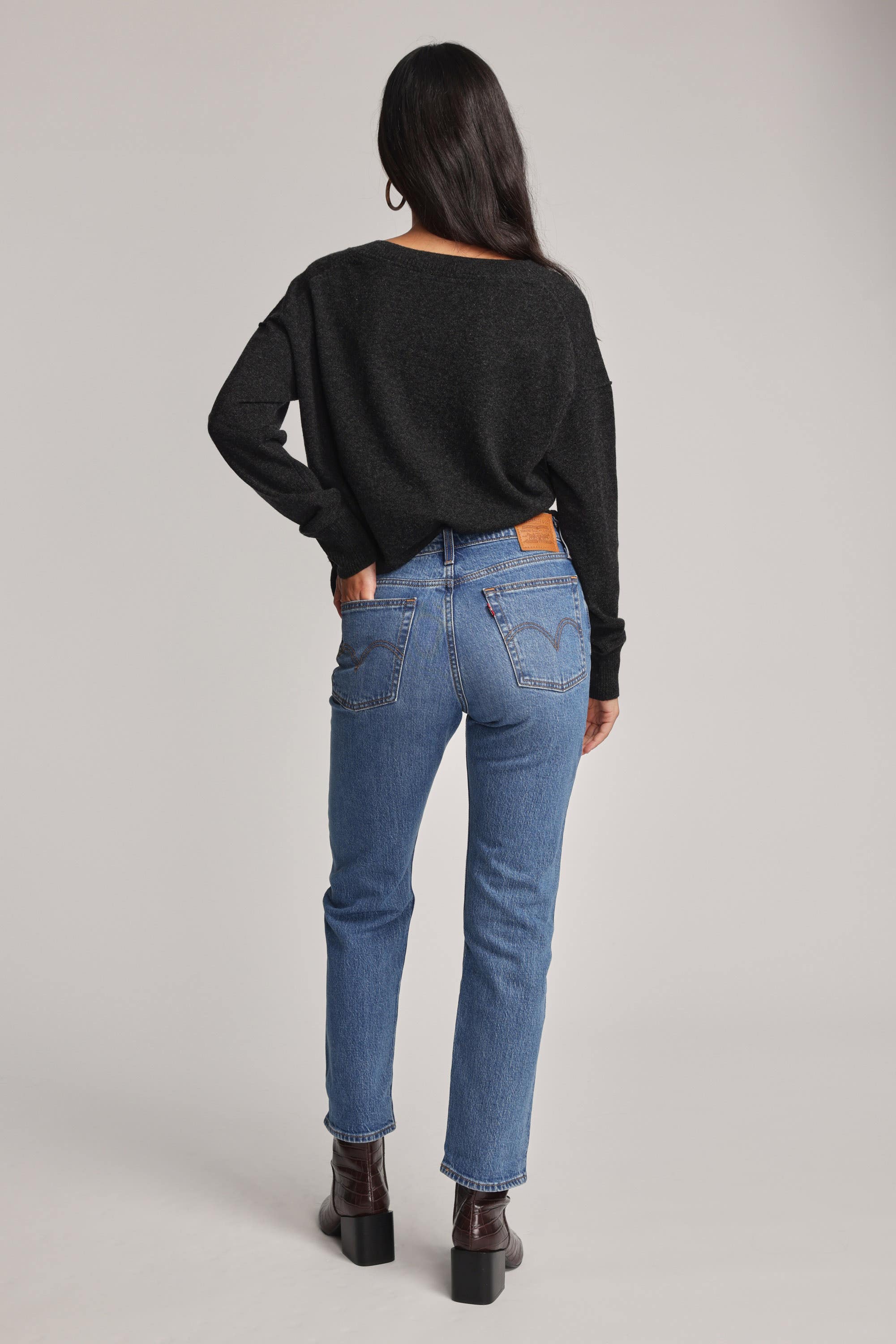 Shop Levi s Wedgie Straight Jeans in Denim Max Women s Fashion NZ