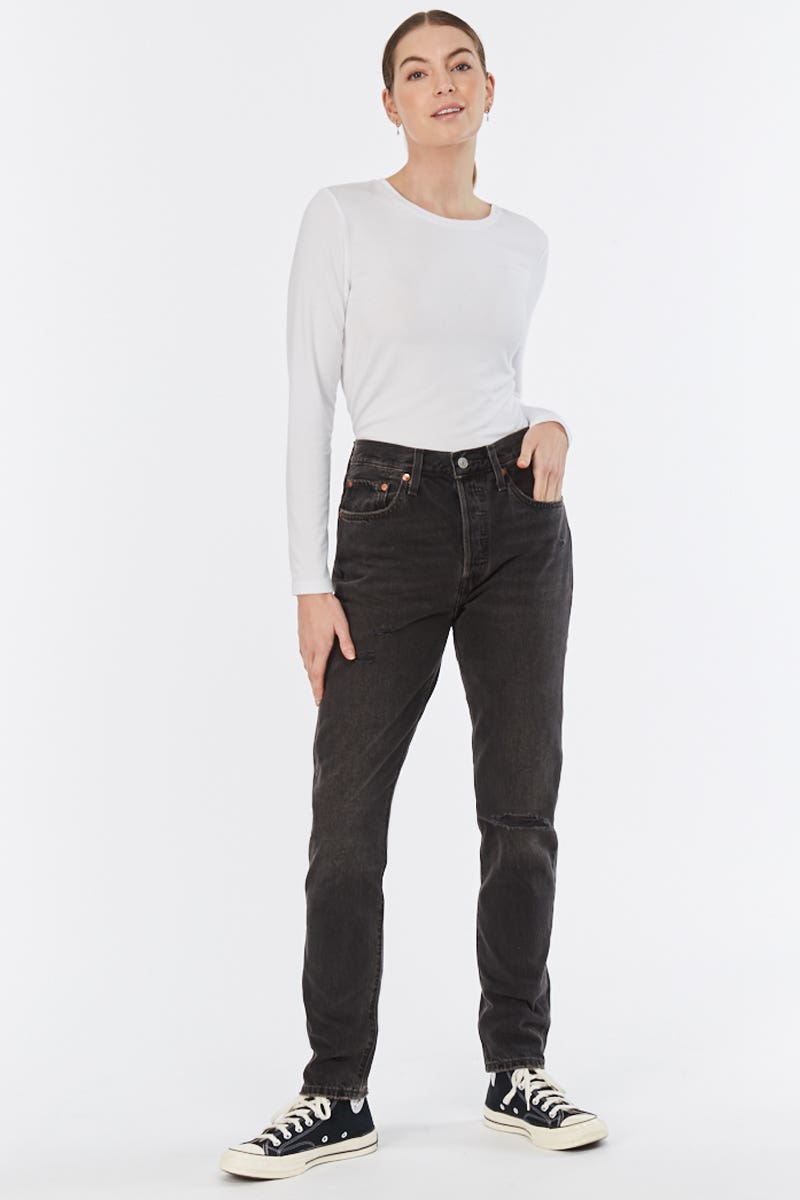 Levi's 501 hotsell skinny black