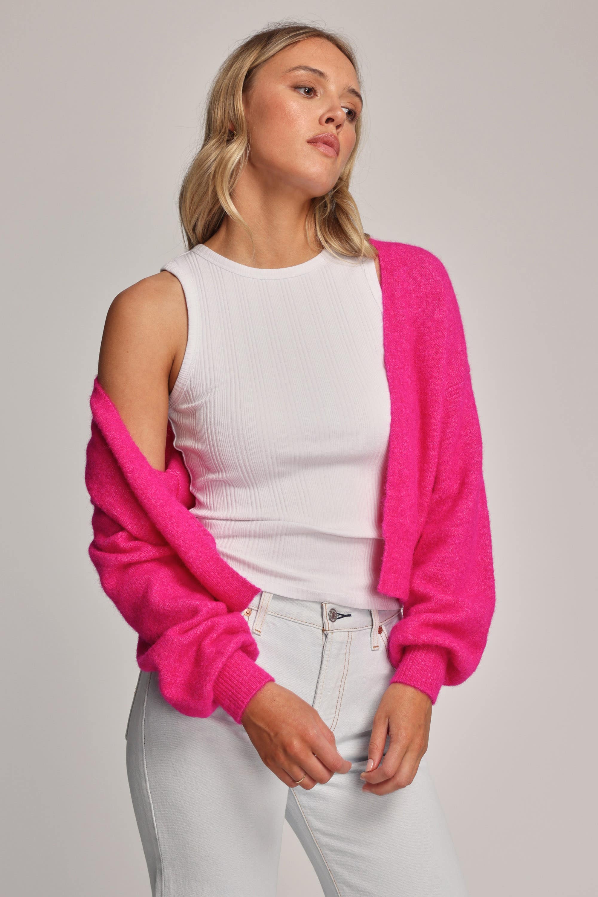 Fuschia discount pink cardigan