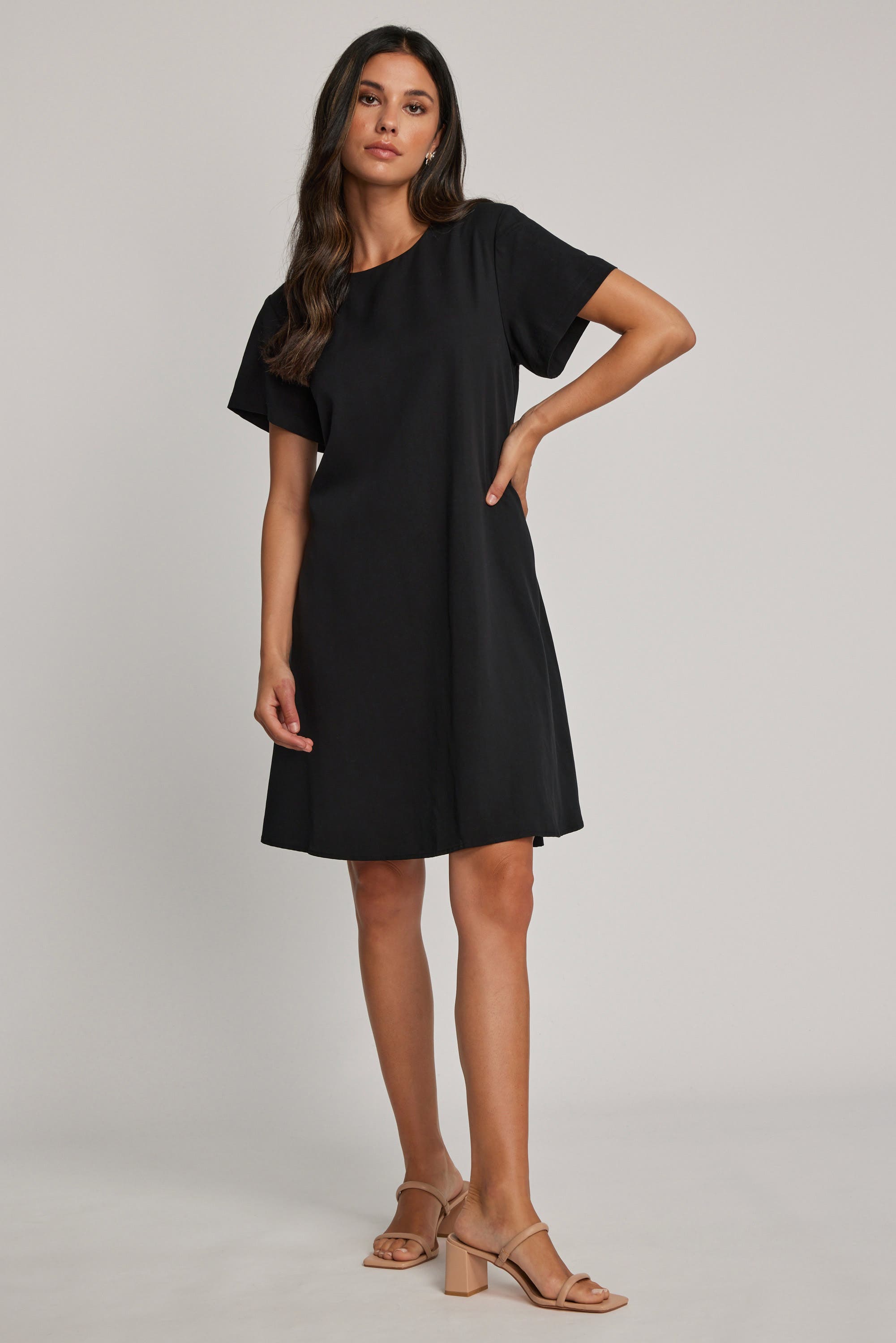 Shop Milan Shift Dress in Black Max Women s Fashion NZ