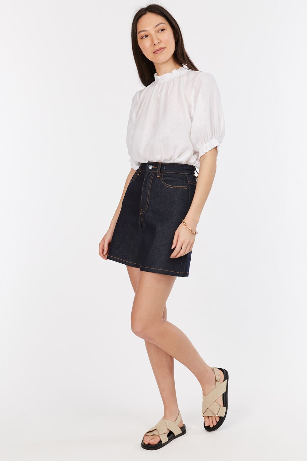 Shop Rachel Denim Short in Denim | Max Women's Fashion NZ