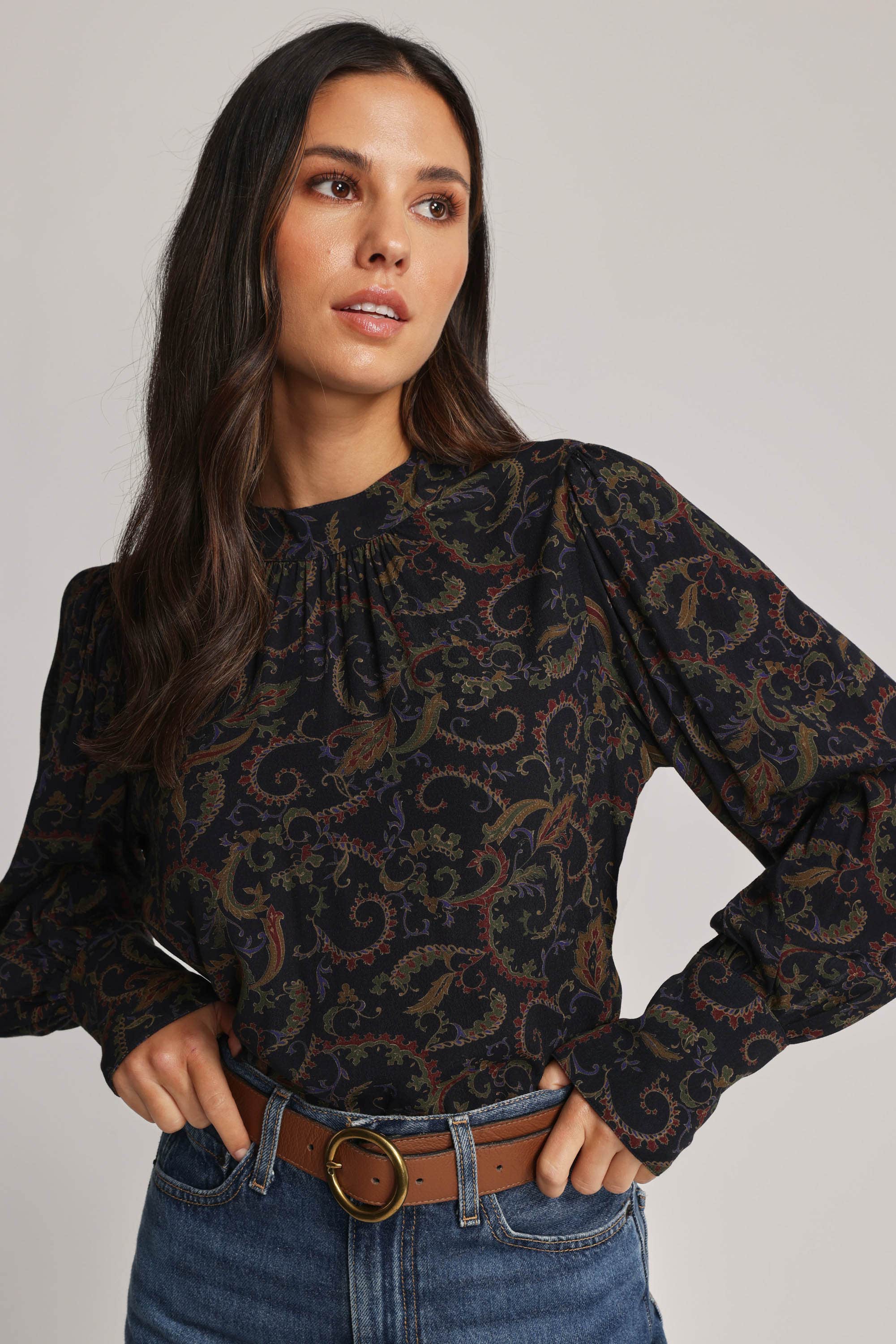 Shop Tabitha High Neck Top in Prints | Max Women's Fashion NZ