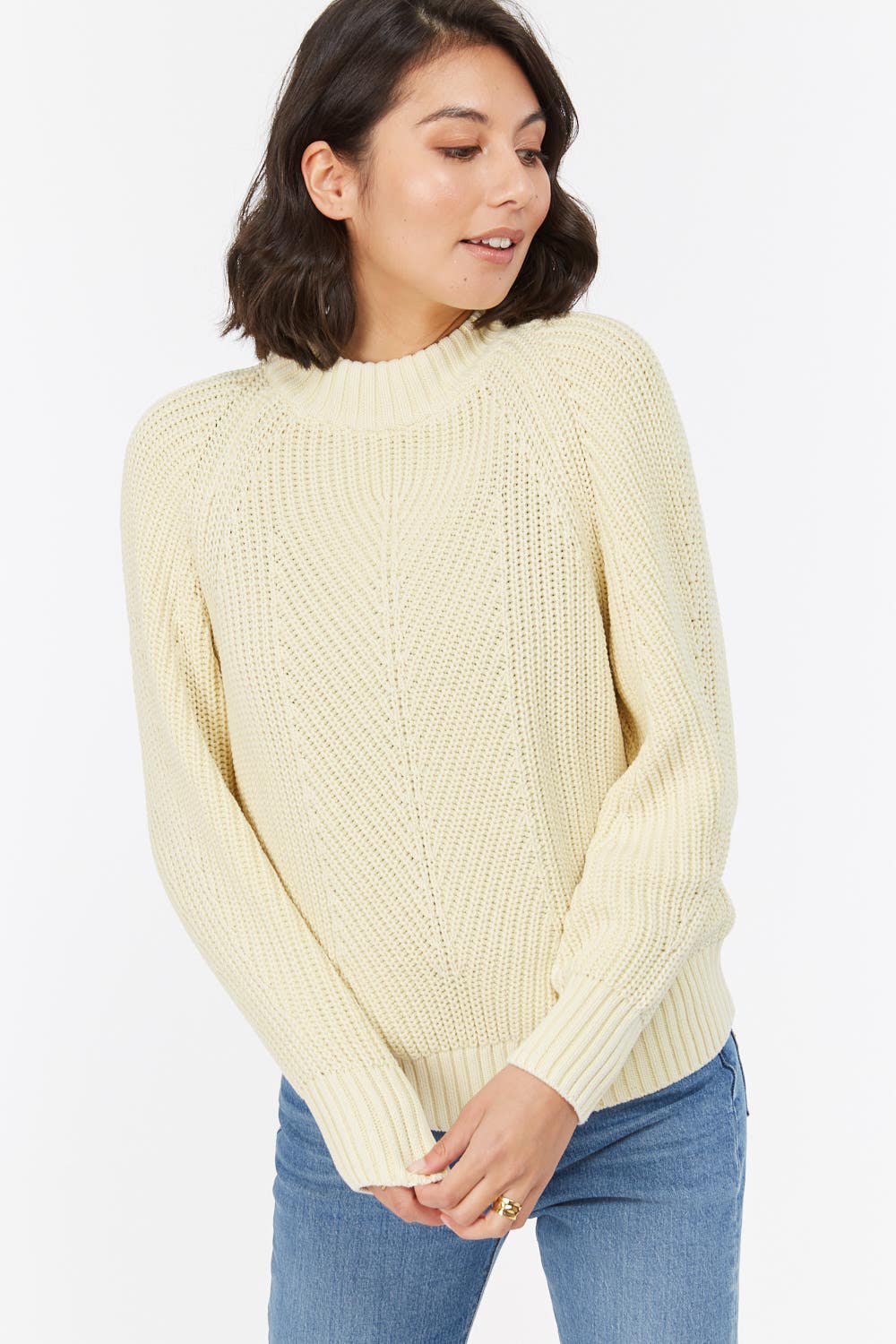 Pastel yellow jumper top