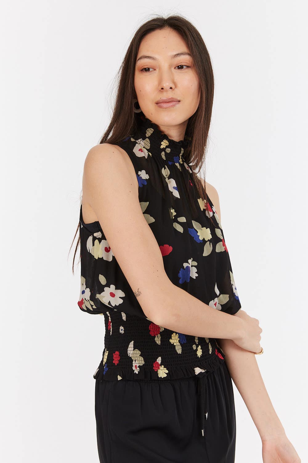 Shop Maya Sleeveless Shirred Detail Top in Prints | Max Women's Fashion NZ