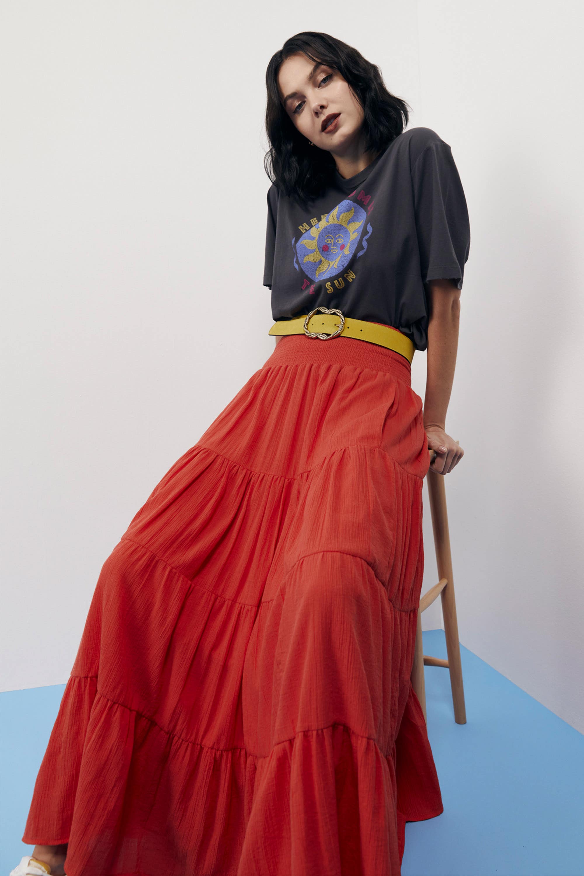 Buy tiered maxi best sale skirt