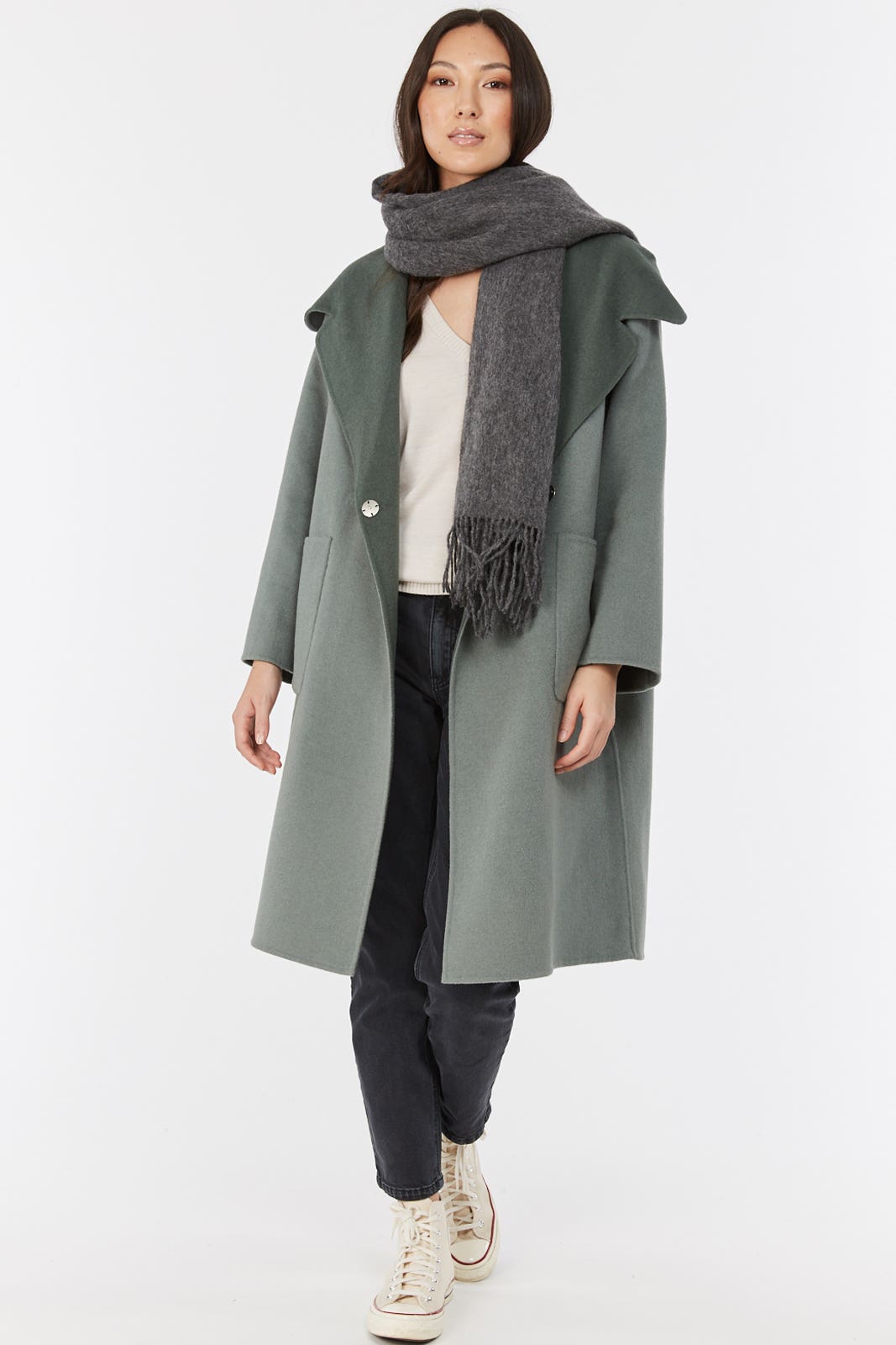 Hooded coat sale top