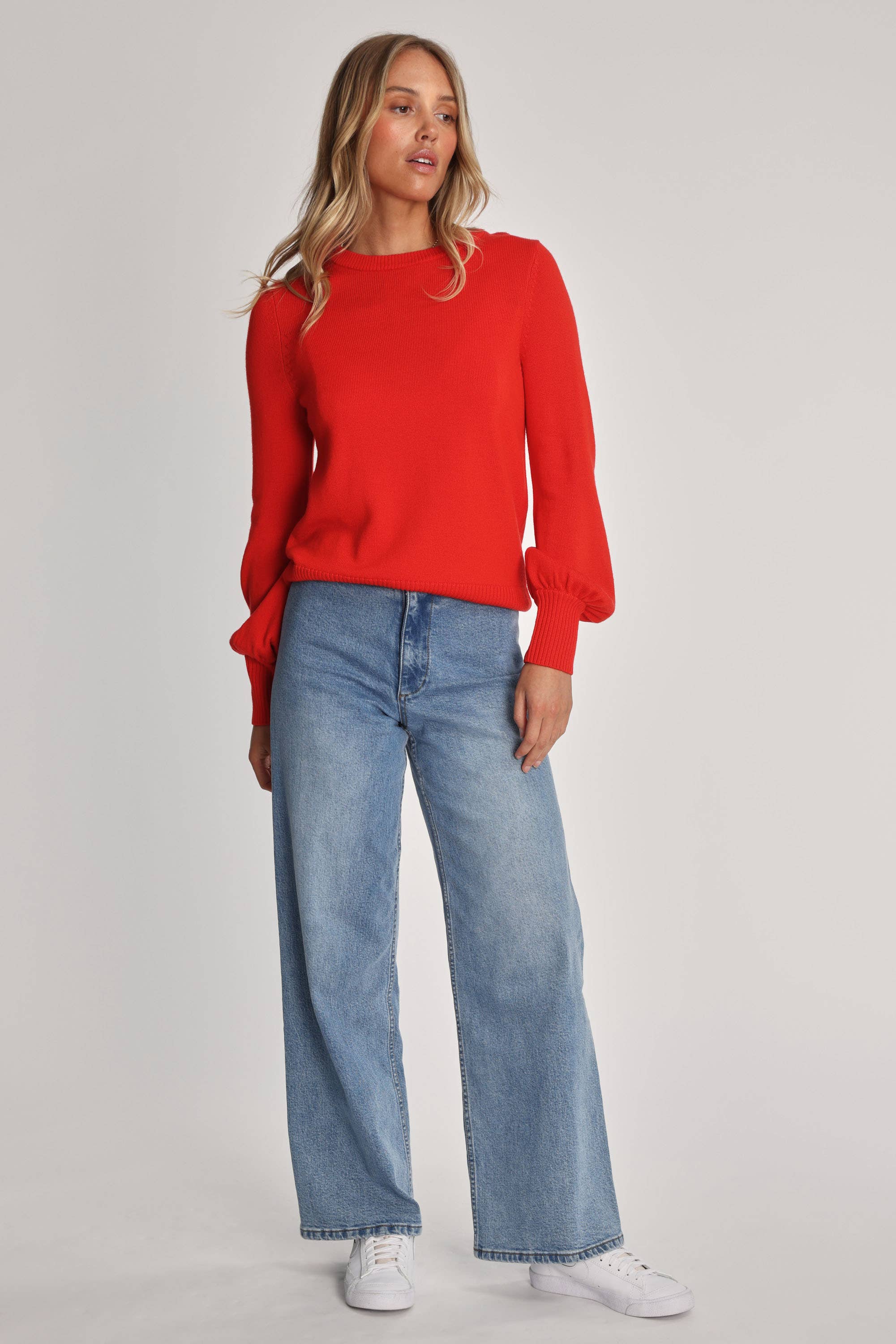 Shop Alana ZQ Merino Crew Neck Sweater in Red Max Women s Fashion NZ