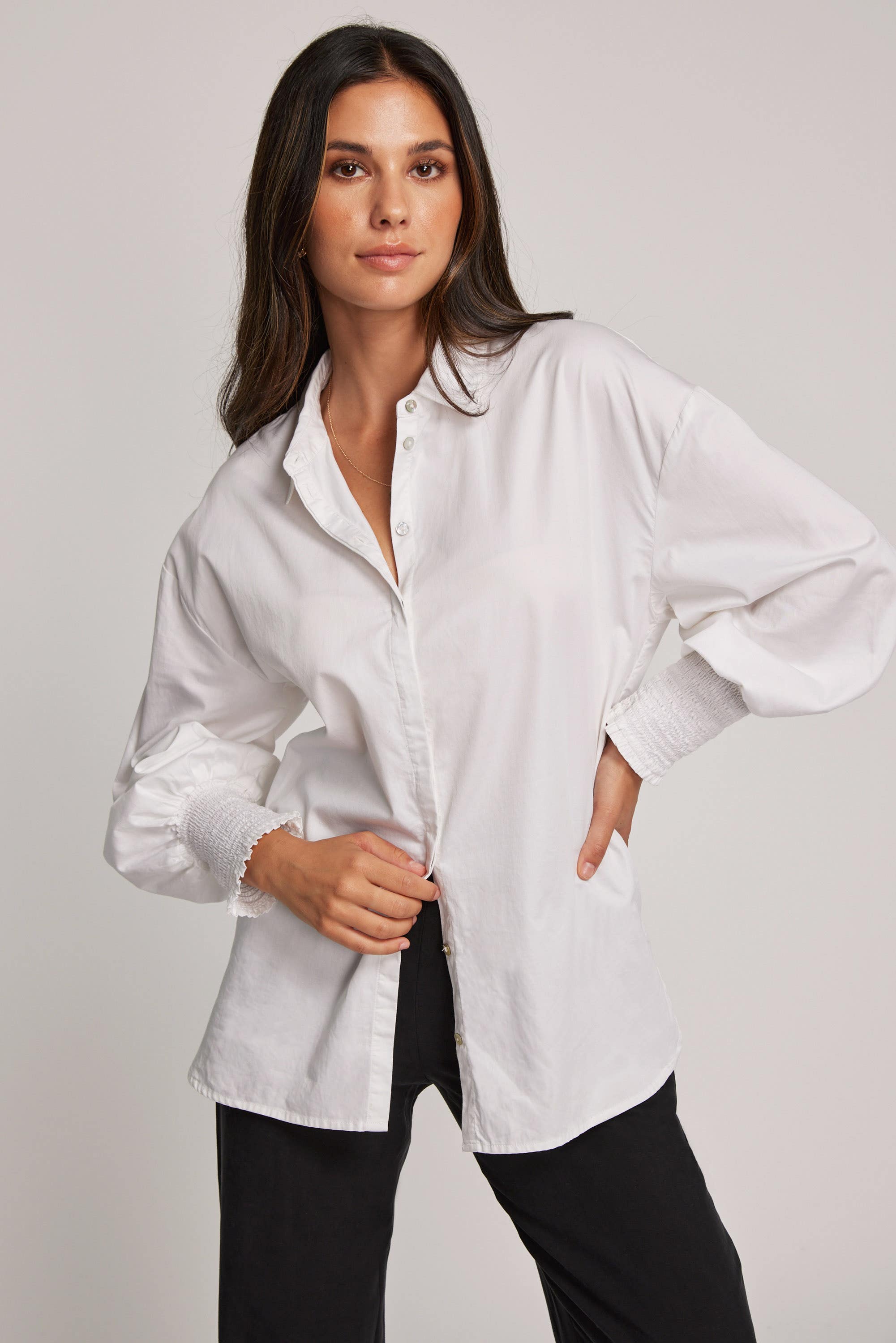 Shop The Everyday Tailored Shirt in White | Max Women's Fashion NZ